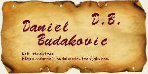 Daniel Budaković vizit kartica